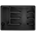 Wkład na sztućce do szuflady szuflad organizer czarny 36x25.5cm VILDE 229048-C