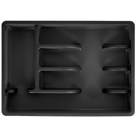 Wkład na sztućce do szuflady szuflad organizer czarny 36x25.5cm VILDE 229048-C