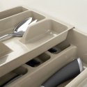 Wkład na sztućce do szuflady szuflad organizer szary 2-poziomowy 38.5x28cm ORION 150746