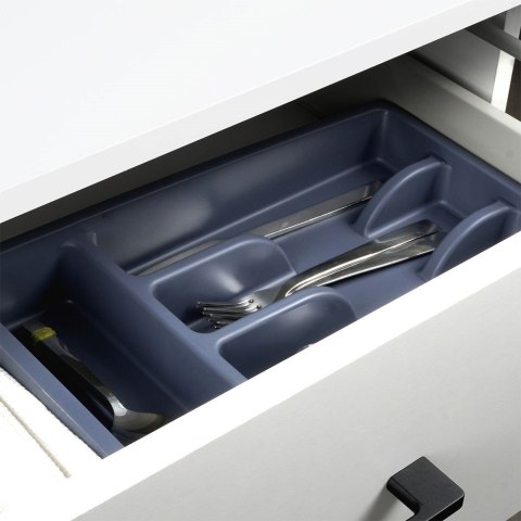 Wkład na sztućce do szuflady szuflad organizer szary 36x25.5cm VILDE 229048-S