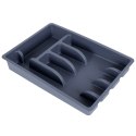 Wkład na sztućce do szuflady szuflad organizer szary 36x25.5cm VILDE 229048-S