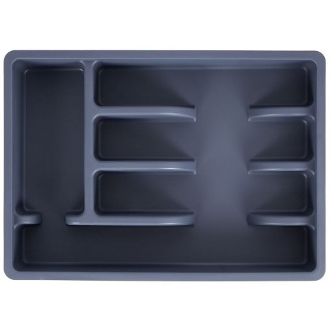 Wkład na sztućce do szuflady szuflad organizer szary 36x25.5cm VILDE 229048-S