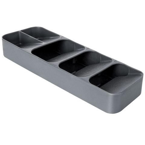Wkład na sztućce do szuflady szuflad organizer szary 39x11.5cm VILDE 229010-S