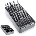 Wkład na sztućce do szuflady szuflad organizer szary 39x17cm VILDE 229011-S