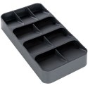 Wkład na sztućce do szuflady szuflad organizer szary 39x17cm VILDE 229011-S