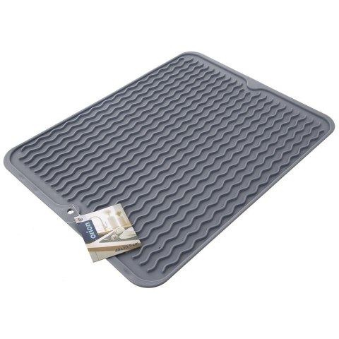 Mata do suszenia naczyń gumowa szara ociekacz na blat 40x30.5cm ORION 155208