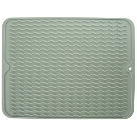Mata do suszenia naczyń gumowa zielona ociekacz na blat 40x30.5cm ORION 155209