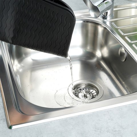 Mata do suszenia naczyń silikonowa czarna 40x30cm VILDE 229105