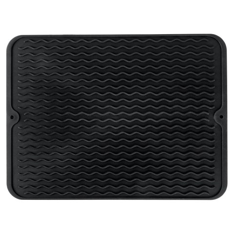 Mata do suszenia naczyń silikonowa czarna 40x30cm VILDE 229105
