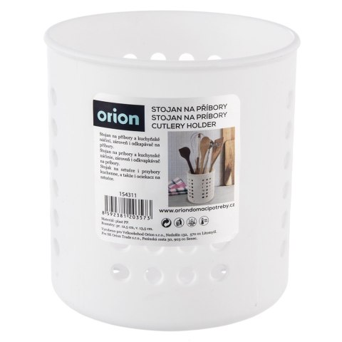 Ociekacz stojak na przybory kuchenne biały matowy ORION 154311