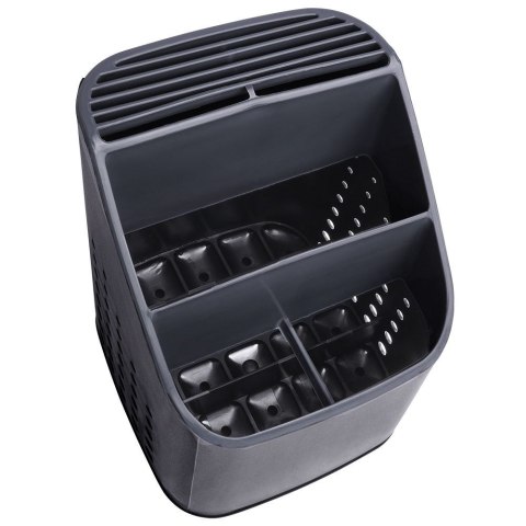 Ociekacz stojak na sztućce przybory uniwersalny czarny VILDE 229074