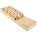 Organizer na noże przybory sztućce do szuflady drewniany 39x11x3.5cm EXCELLENT HOUSEWARE 229075