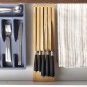 Organizer na noże przybory sztućce do szuflady drewniany 39x11x3.5cm EXCELLENT HOUSEWARE 229075