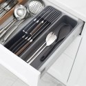 Organizer na noże przybory sztućce do szuflady szafki szary GREY 40x26.5x5cm ORION 150747