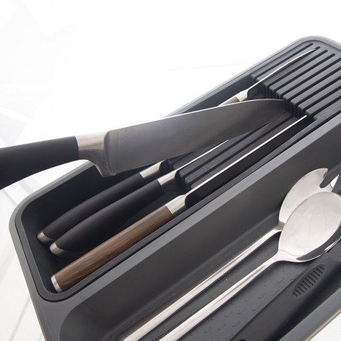 Organizer na noże przybory sztućce do szuflady szafki szary GREY 40x26.5x5cm ORION 150747