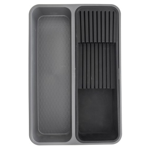 Organizer na noże przybory sztućce do szuflady szafki szary GREY 40x26.5x5cm ORION 150747