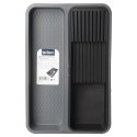 Organizer na noże przybory sztućce do szuflady szafki szary GREY 40x26.5x5cm ORION 150747