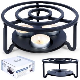 Podgrzewacz do dzbanka kubka herbaty metalowy świecznik x3 tealight VILDE 229073