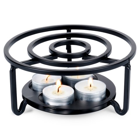Podgrzewacz do dzbanka kubka herbaty metalowy świecznik x4 tealight VILDE 229148
