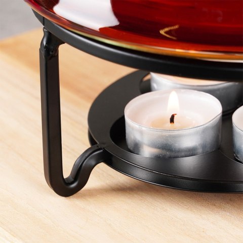 Podgrzewacz do dzbanka kubka herbaty metalowy świecznik x4 tealight VILDE 229148
