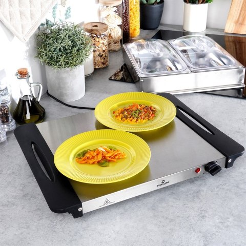 Podgrzewacz elektryczny do potraw stołowy bufetowy stalowy podwójny EXCELLENT ELECTRICS 139654