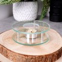 Podgrzewacz pod dzbanek do herbaty kubka świecznik tealight szklany HIT 139244