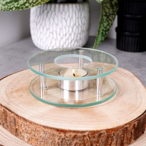 Podgrzewacz pod dzbanek do herbaty kubka świecznik tealight szklany HIT 139244