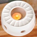 Podgrzewacz pod dzbanek do herbaty świecznik tealight ceramiczny 14cm VILDE 123829