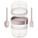 Pojemnik kubek na jogurt i musli z łyżeczką lunchbox lunch box 370ml ORION 121784