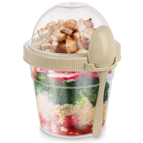 Pojemnik kubek na jogurt i musli z łyżeczką lunchbox lunch box 400ml ORION 121783
