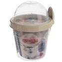 Pojemnik kubek na jogurt i musli z łyżeczką lunchbox lunch box 400ml ORION 121783