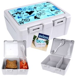 Pojemnik śniadaniowy na śniadanie żywność lunch box ze sztućcami 1L ORION 154037