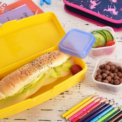 Pojemnik śniadaniowy na śniadanie żywność lunch box żółty 500ml ORION 154044