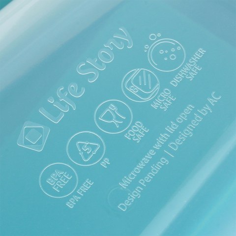 Pojemnik śniadaniowy na śniadanie żywność lunchbox dzielony ze sztućcami 1.3L EXCELLENT HOUSEWARE 229166