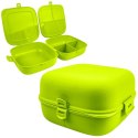 Pojemnik śniadaniowy obiadowy lunchbox z przegródkami zielony 2x700ml VILDE 259324