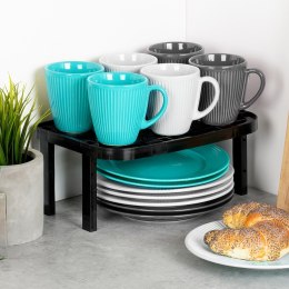 Półka kuchenna czarna organizer na blat 31x22x14.5 / 11.5cm VILDE 229206
