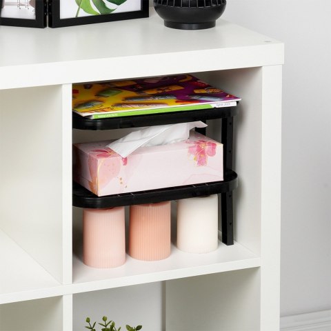 Półka kuchenna czarna organizer na blat 31x22x14.5 / 11.5cm VILDE 229206