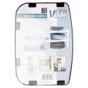 Półka kuchenna czarna organizer na blat 31x22x14.5 / 11.5cm VILDE 229206