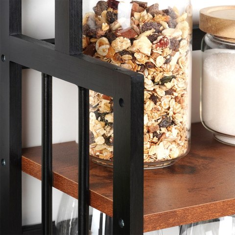 Półka kuchenna drewniana 3-poziomowa organizer 41.5x18.5x50cm VILDE 229198