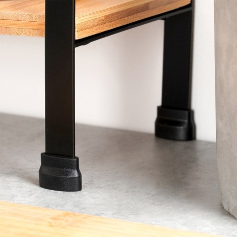 Półka kuchenna drewniana narożna 2-poziomowa 29.5x29.5x33.5cm VILDE 229203