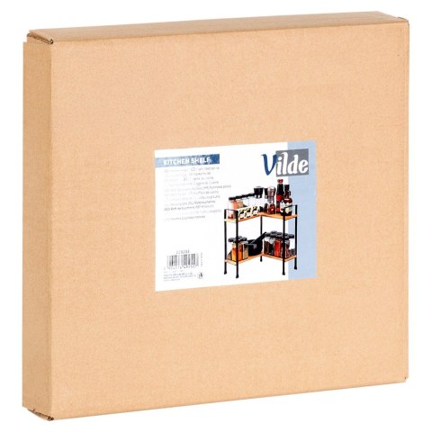 Półka kuchenna drewniana narożna 2-poziomowa 29.5x29.5x33.5cm VILDE 229203
