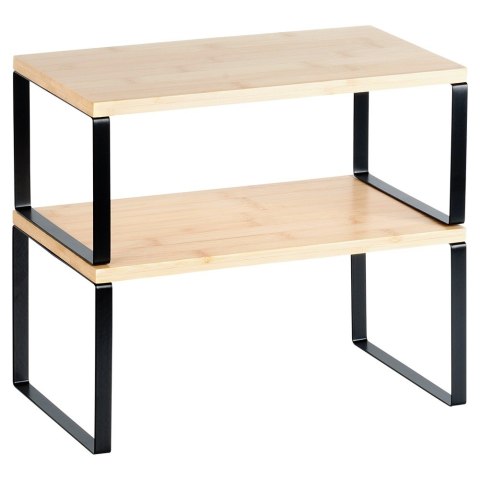 Półka kuchenna drewniana półki 2 sztuki zestaw półek VILDE 229201