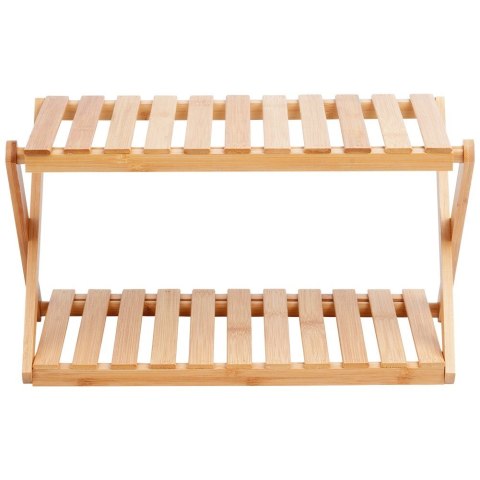 Półka kuchenna dwupoziomowa stojąca drewniana 34.5x18.5x19cm HIT 229149