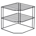 Półka kuchenna metalowa do szafki narożna 3-poziomy czarna VILDE 229107