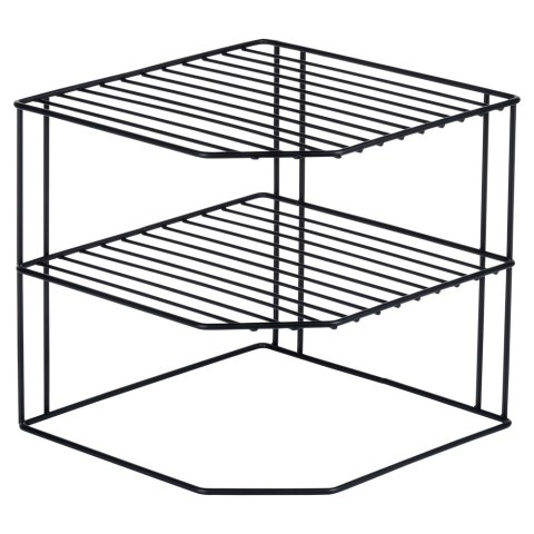Półka kuchenna metalowa do szafki narożna 3-poziomy czarna VILDE 229107