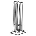 Stojak na kapsułki do kawy Nespresso metalowy czarny 30cm VILDE 229127