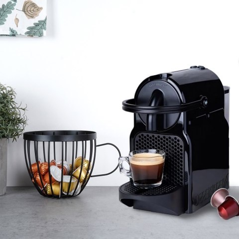 Stojak na kapsułki do kawy kubek metalowy czarny 20x15x13.5cm HIT 229150