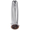 Stojak na kapsułki do kawy obrotowy metalowy czarny 40 kapsułek RADKA 40cm ORION 154316