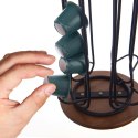 Stojak na kapsułki do kawy obrotowy metalowy czarny 40 kapsułek RADKA 40cm ORION 154316