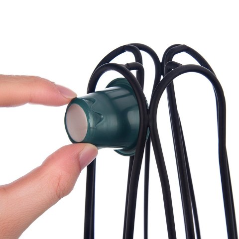 Stojak na kapsułki do kawy obrotowy metalowy czarny 40 kapsułek RADKA 40cm ORION 154316